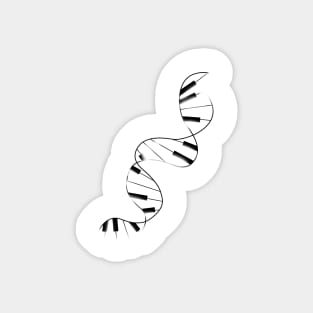 DNA Piano Sticker